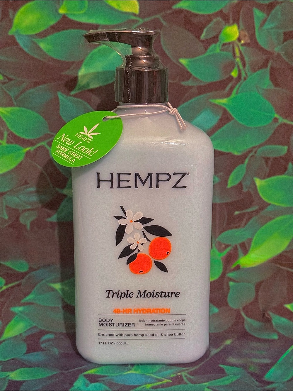 Brand New Look Hempz Triple Moisturizer 17oz Body Moisture